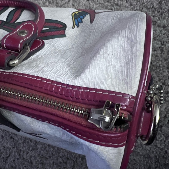 Gucci Coated Canvas Monogram Medium Tattoo Birds Joy Boston bag - Picture 2 of 9